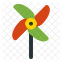 Paper Windmill Pinwheel Fan Icon