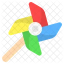 Paper Windmill Toy Pinwheel Icon