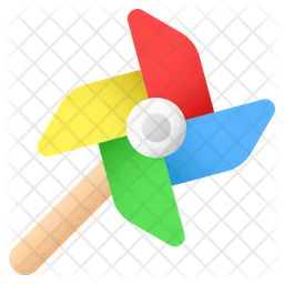 Paper windmill  Icon