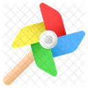 Paper Windmill Toy Pinwheel Icon