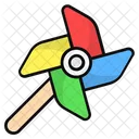 Paper Windmill Toy Pinwheel Icon