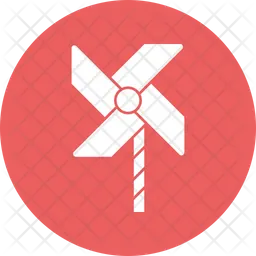 Paper Windmill  Icon