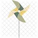 Paper Windmill Summer Beach Icon