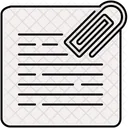Paperclip Document Icon
