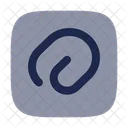 Paperclip Rounded  Icon