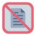 Paperless Digital Document No Paper Icon