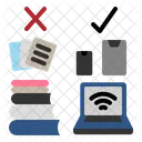 Paperless Book Laptop Icon