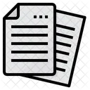 Papers Document Files Icon