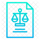 Court Paper Justice Paper Equality Paper Icon