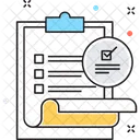 Paperwork Work Checklist Icon