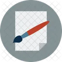 Papier Datei Bleistift Icon