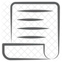 Dokument Gefaltetes Papier Brief Symbol