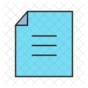 Papier Notiz Blatt Icon