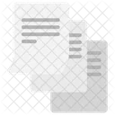 Papier Blatt Text Icon