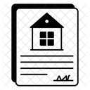 Papier contractuel  Icône