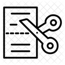 Papier Decoupe Icône