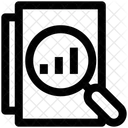 Suchen Diagramm Lupe Symbol