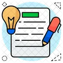 Schriftliche Arbeit Prufungsarbeit Blattarbeit Symbol