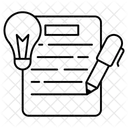 Schriftliche Arbeit Prufungsarbeit Blattarbeit Symbol
