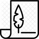 Papier und Feder  Symbol