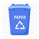 Papier Abfall Management Symbol