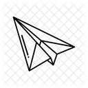 Papier Flugzeug Fliegen Symbol