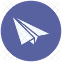 Papier Flugzeug Dokument Icon