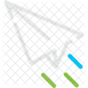 Papier Flugzeug Origami Symbol