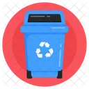 Recyclingtonne Papierkorb Wiederverwendungsbehalter Symbol