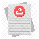 Papierrecycling  Icon