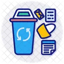 Papierrecycling  Symbol