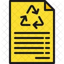 Papier Recyceln Datei Dokument Symbol