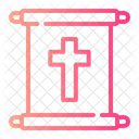 Papierrolle Predigt Christliches Kreuz Symbol