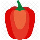 Paprica Vegetables Illustration Icon