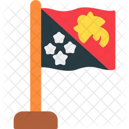 Papúa Nueva Guinea Flag Icono