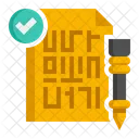 Papyrus And Stylus Papyrus Message Scroller Icon
