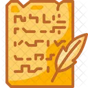 Papyrus Writing History Icon