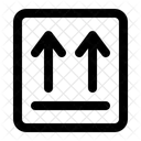 Paquete Etiqueta Fragil Icono