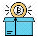 Paquete Bitcoin Bitcoin Paquete Icono