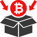 Paquete Bitcoin Bitcoin Caja Icon