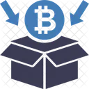 Paquete Bitcoin Bitcoin Caja Icon