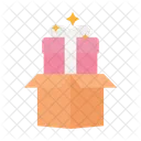 Paquete De Caja De Regalo Caja Paquete Icono