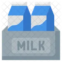 Paquete de leche  Icono