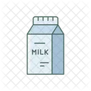 Paquete De Leche Leche Carton Icono