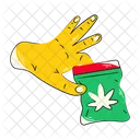 Paquete de marihuana  Icono