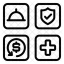 Paquete De Viaje Complemento Mejora Icono