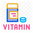 Vitamina Pastillas Paquete Icono