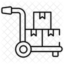 Plataforma rodante del paquete  Icono