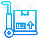 Plataforma rodante del paquete  Icono