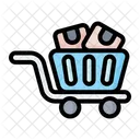 Plataforma rodante del paquete  Icono